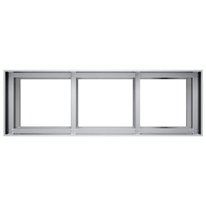 Plantenbak zilver 120 x 40 x 60 cm Gegalvaniseerd staal