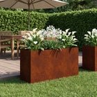 Plantenbak 120x40x60 cm weervast staal roestkleurig