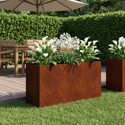 Plantenbak Roestkleurig 120 x 40 x 60 cm weervast staal