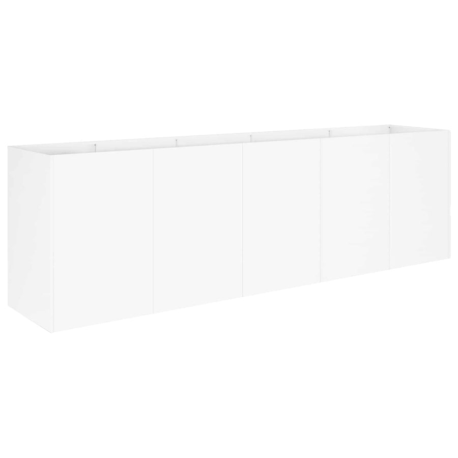 Plantenbak Wit 200 x 40 x 60 cm Koudgewalst staal