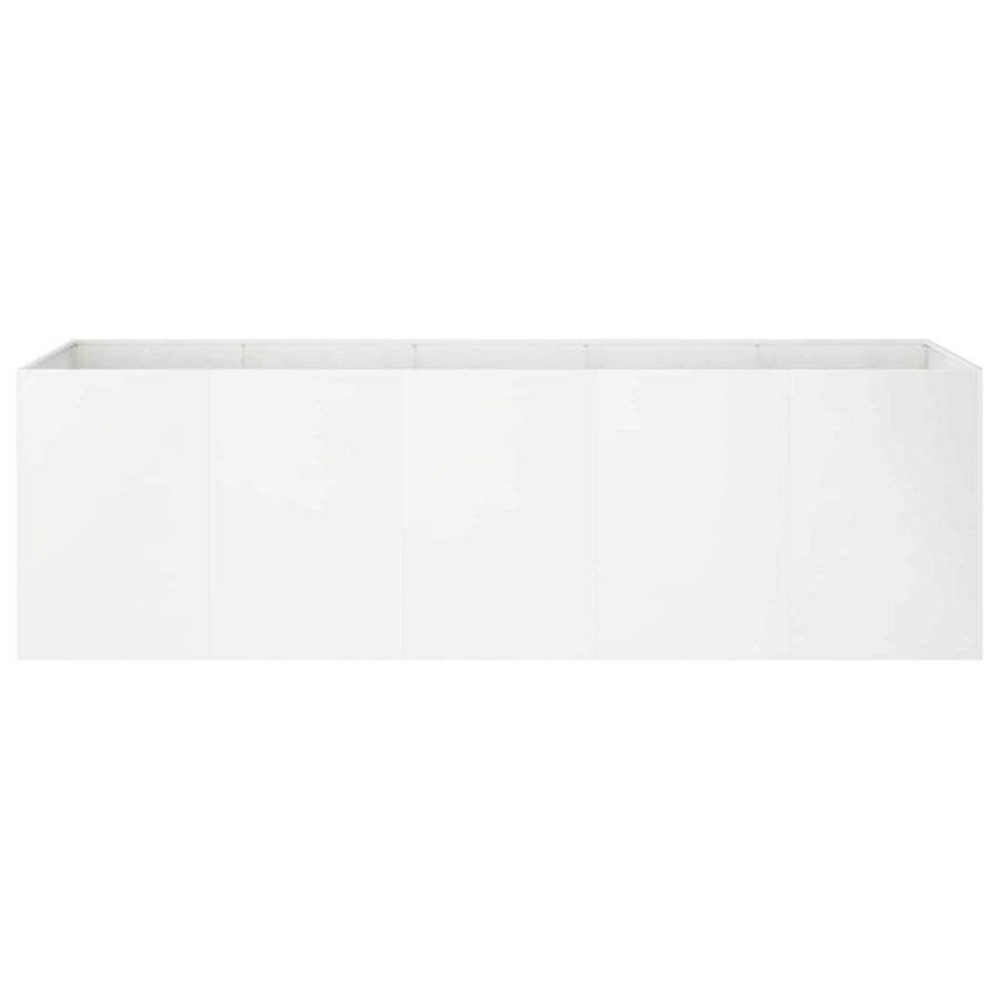 Plantenbak Wit 200 x 40 x 60 cm Koudgewalst staal