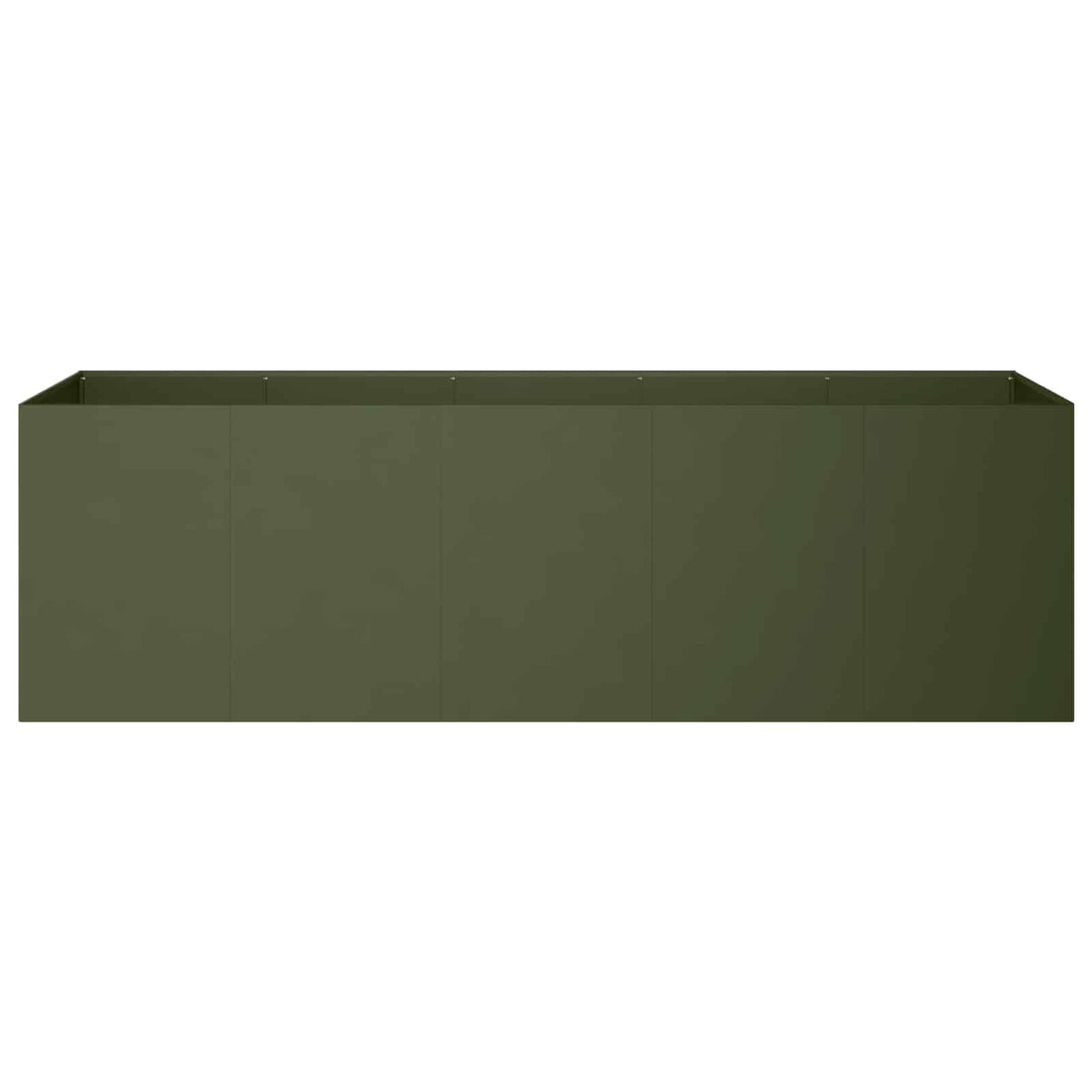 Plantenbak Olijfgroen 200 x 40 x 60 cm Koudgewalst staal