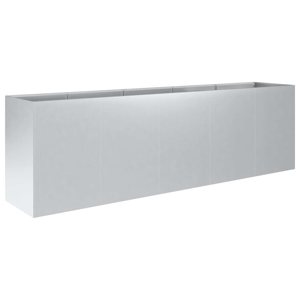 Plantenbak zilver 200 x 40 x 60 cm Gegalvaniseerd staal