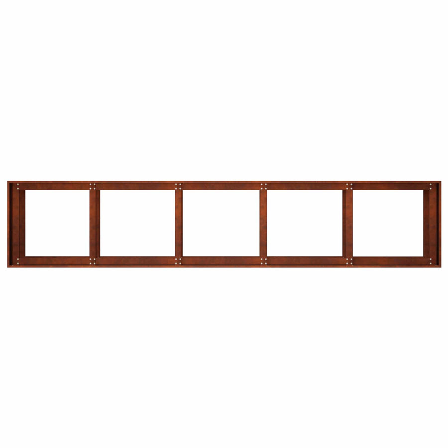 Plantenbak Roestkleurig 200 x 40 x 60 cm weervast staal