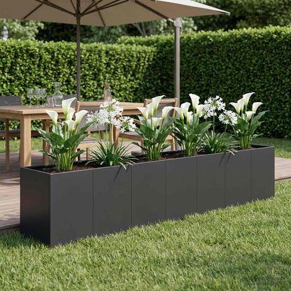 Plantenbak Zwart 280 x 40 x 60 cm Koudgewalst staal
