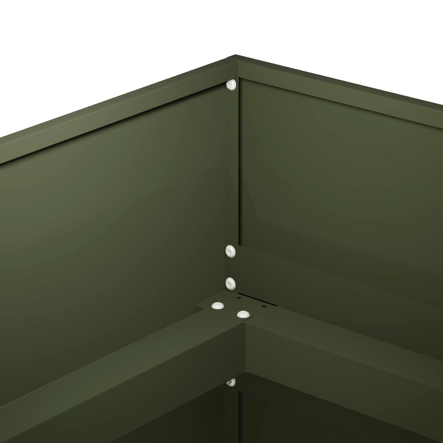 Plantenbak Olijfgroen 280 x 40 x 60 cm Koudgewalst staal