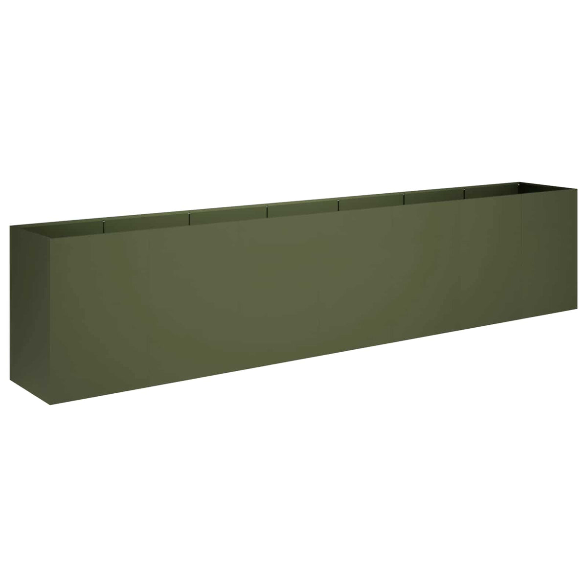 Plantenbak Olijfgroen 280 x 40 x 60 cm Koudgewalst staal