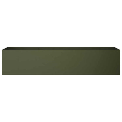 Plantenbak Olijfgroen 280 x 40 x 60 cm Koudgewalst staal