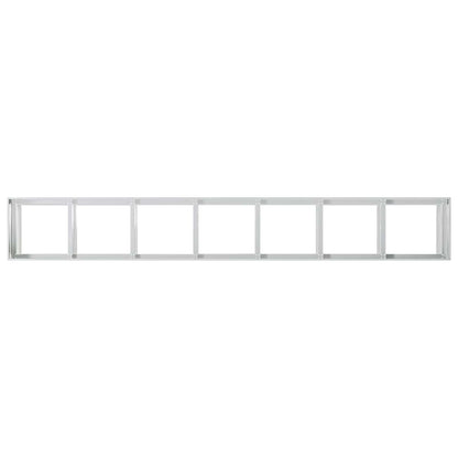 Plantenbak zilver 280 x 40 x 60 cm Gegalvaniseerd staal