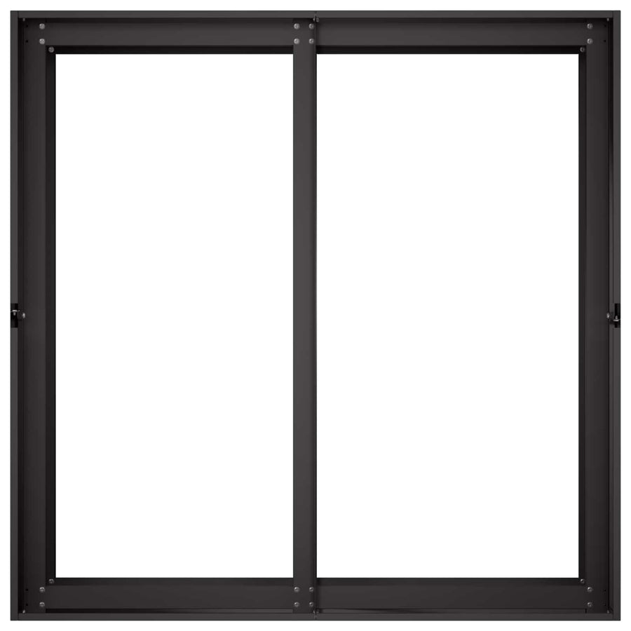 Plantenbak Zwart 80 x 80 x 60 cm Koudgewalst staal