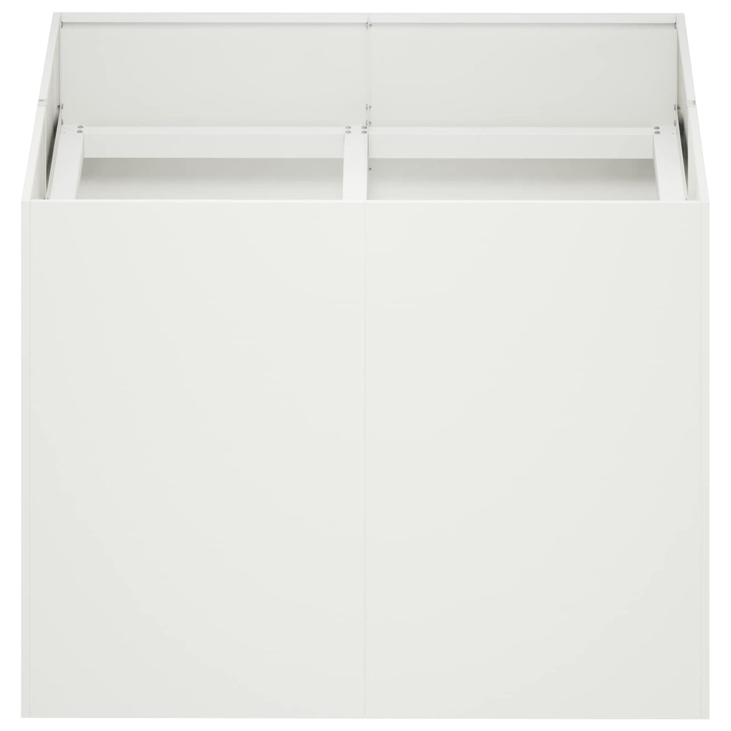 Plantenbak Wit 80 x 80 x 60 cm Koudgewalst staal