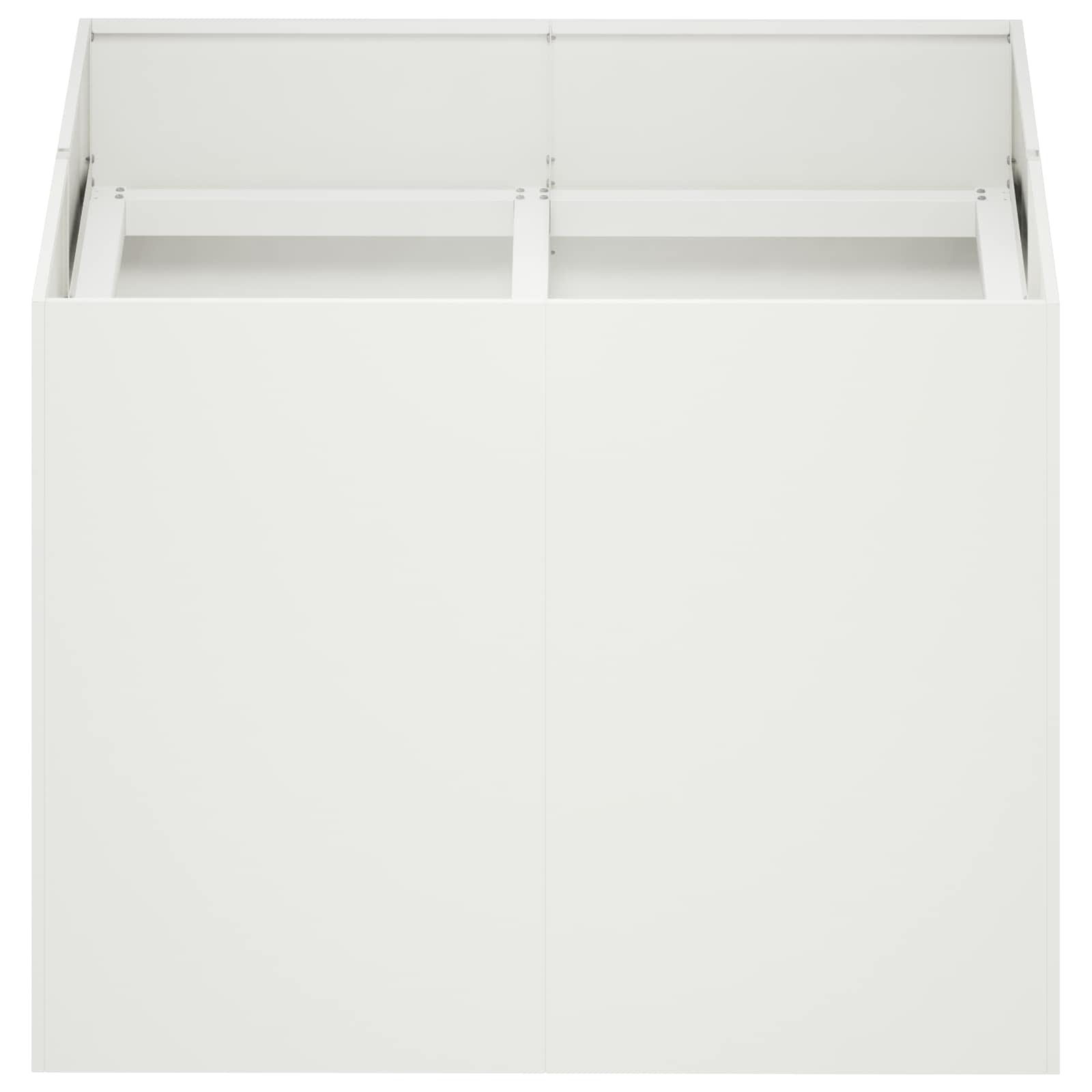 Plantenbak Wit 80 x 80 x 60 cm Koudgewalst staal