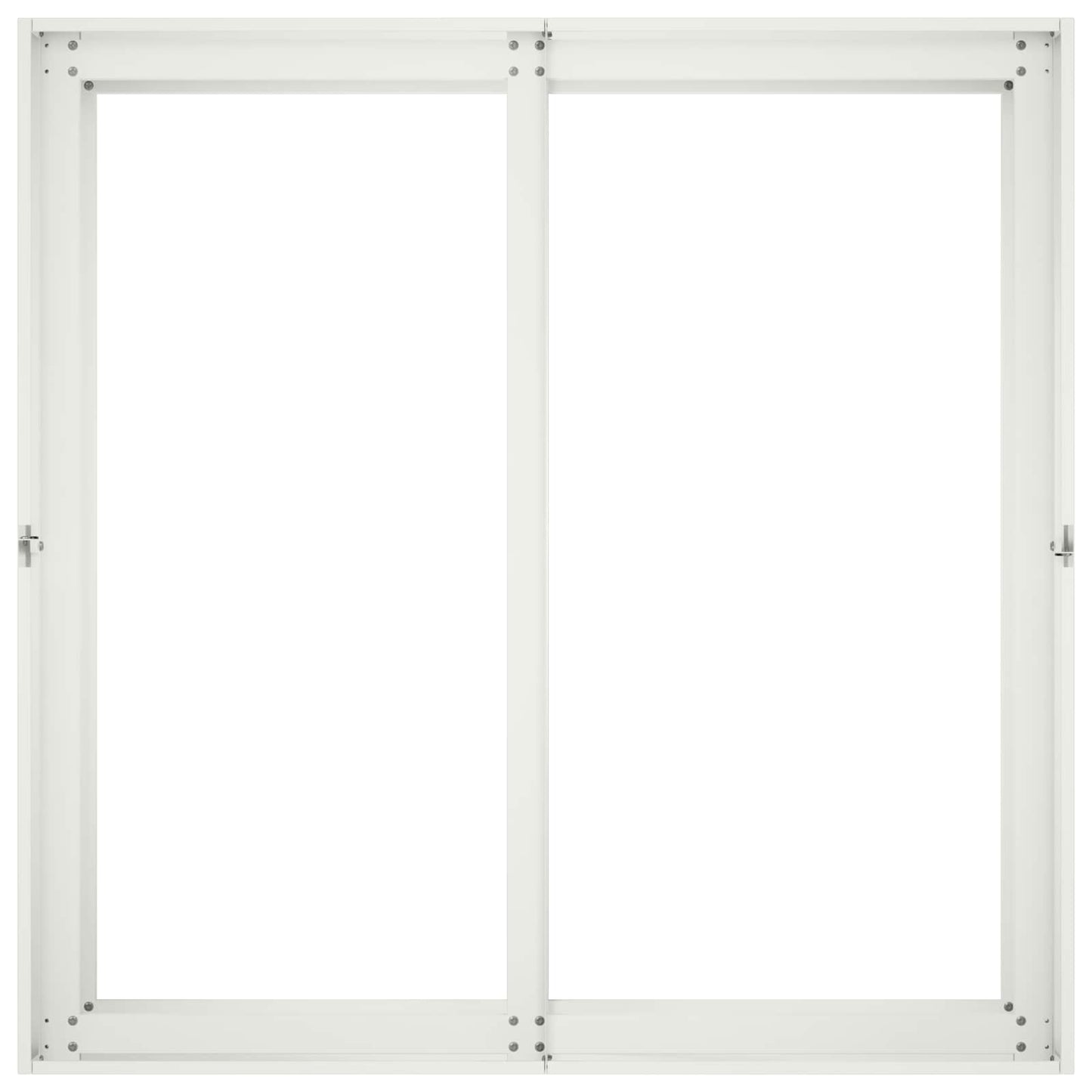 Plantenbak Wit 80 x 80 x 60 cm Koudgewalst staal