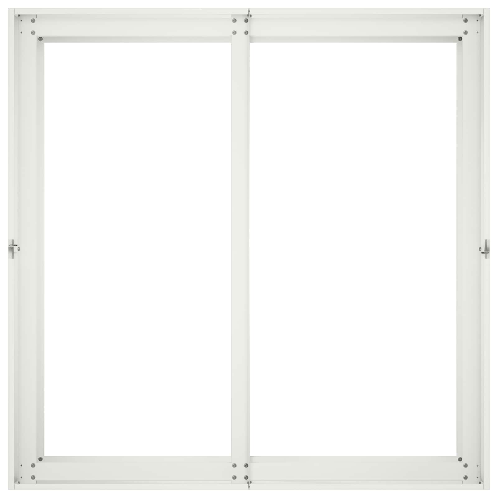 Plantenbak Wit 80 x 80 x 60 cm Koudgewalst staal