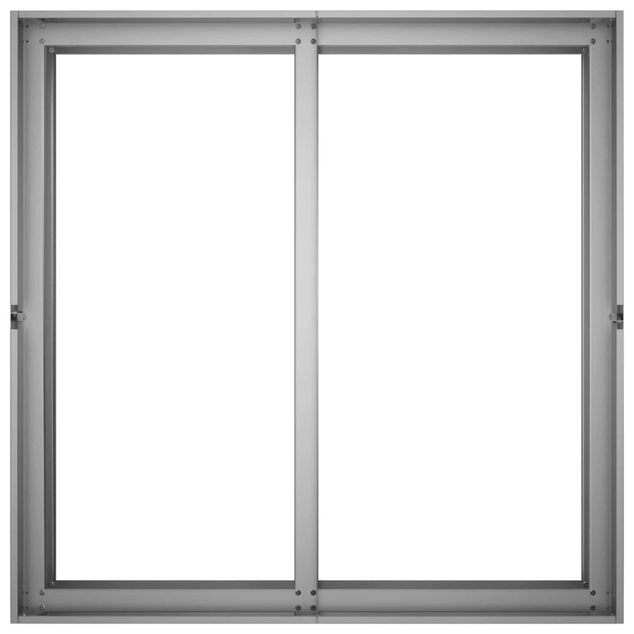 Plantenbak zilver 80 x 80 x 60 cm Gegalvaniseerd staal