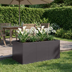Plantenbak 120x80x60 cm zwart koudgewalst staal
