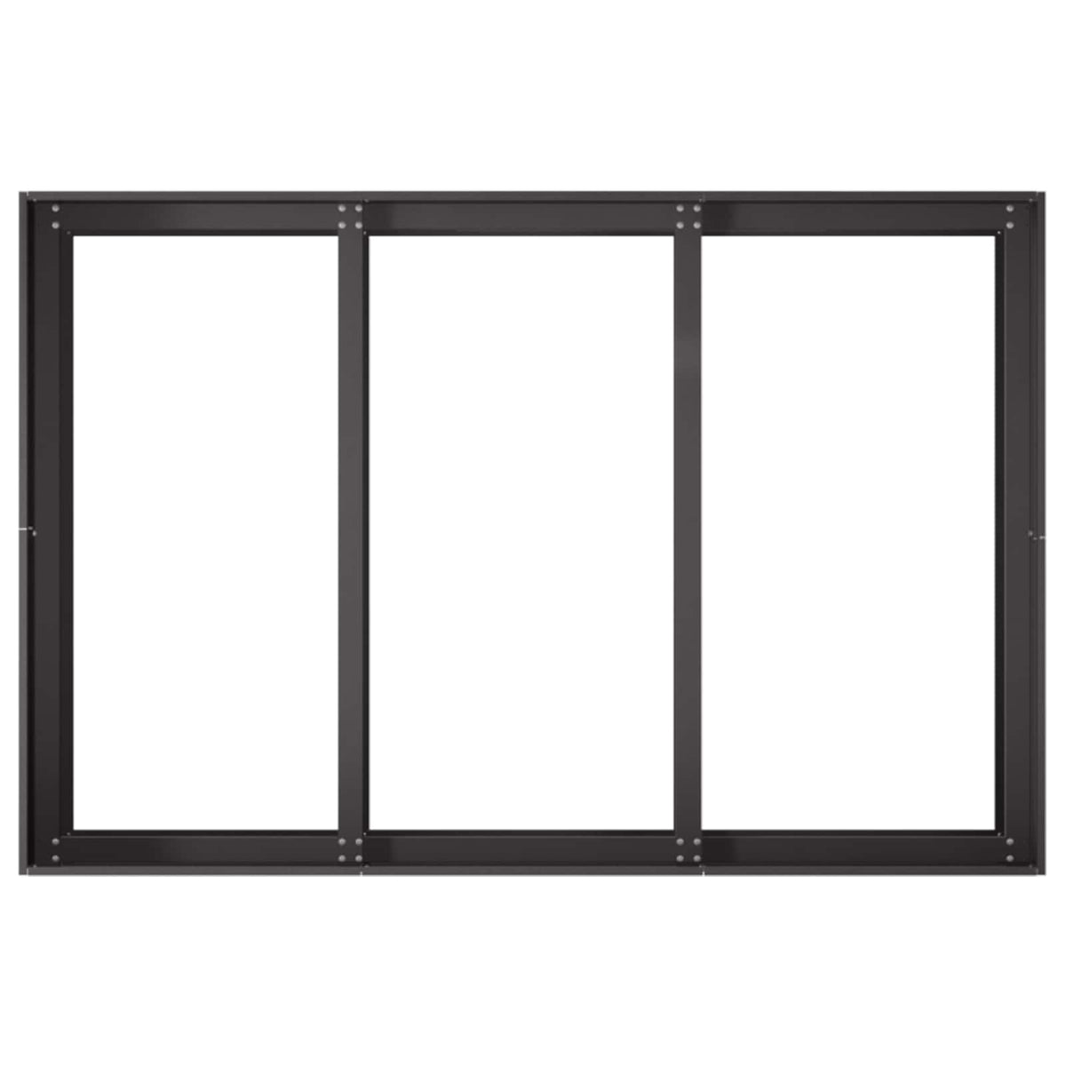 Plantenbak Zwart 120 x 80 x 60 cm Koudgewalst staal