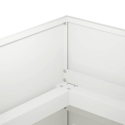 Plantenbak Wit 120 x 80 x 60 cm Koudgewalst staal