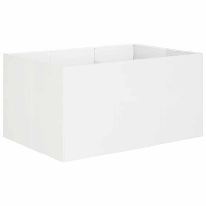 Plantenbak Wit 120 x 80 x 60 cm Koudgewalst staal
