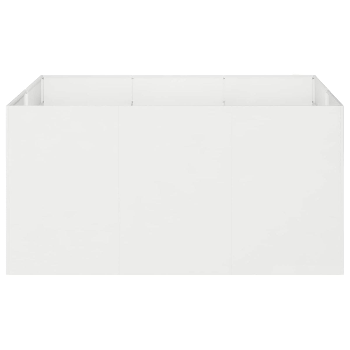 Plantenbak Wit 120 x 80 x 60 cm Koudgewalst staal