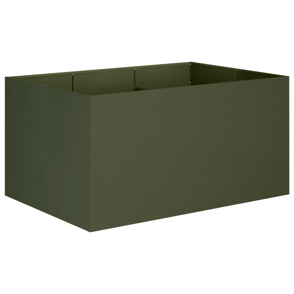 Plantenbak Olijfgroen 120 x 80 x 60 cm Koudgewalst staal