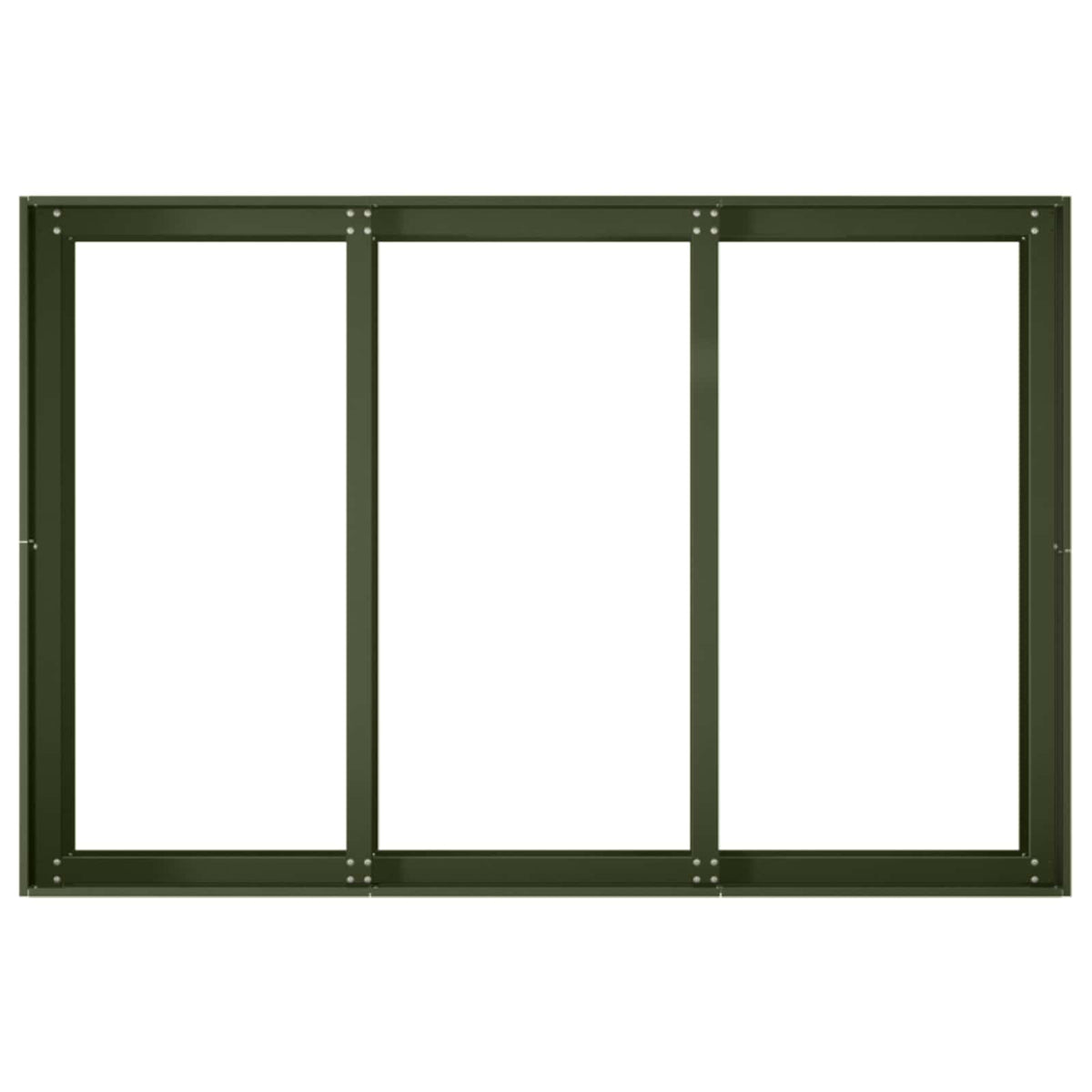 Plantenbak Olijfgroen 120 x 80 x 60 cm Koudgewalst staal