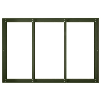 Plantenbak Olijfgroen 120 x 80 x 60 cm Koudgewalst staal