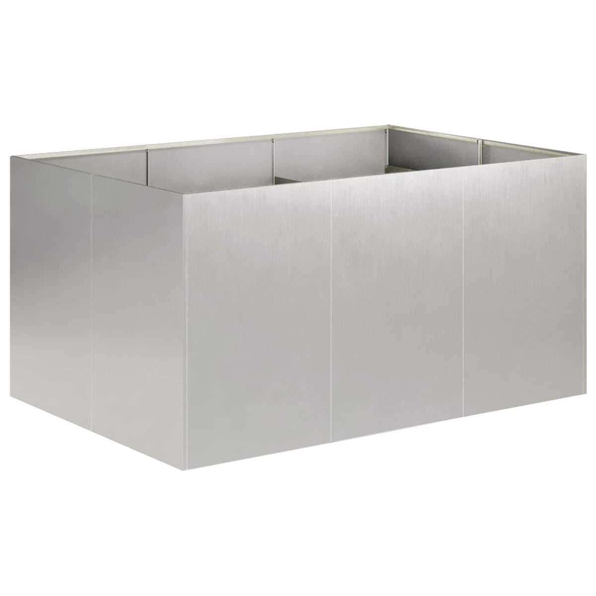 Plantenbak zilver 120 x 80 x 60 cm Roestvrij staal