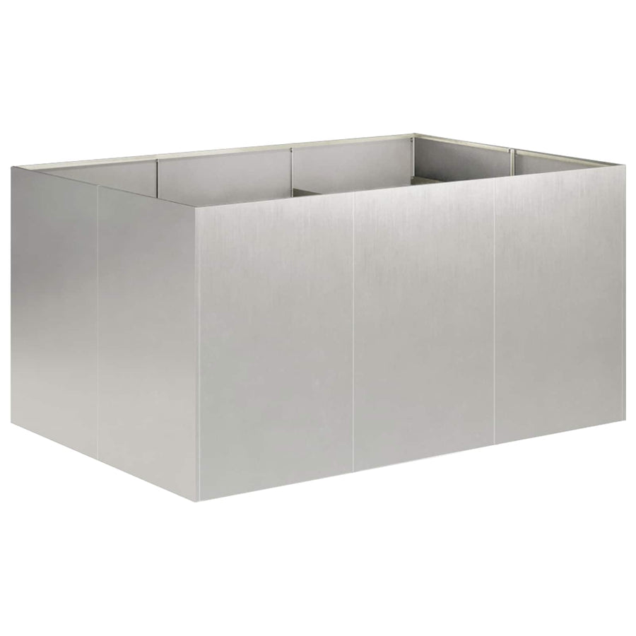Plantenbak zilver 120 x 80 x 60 cm Roestvrij staal