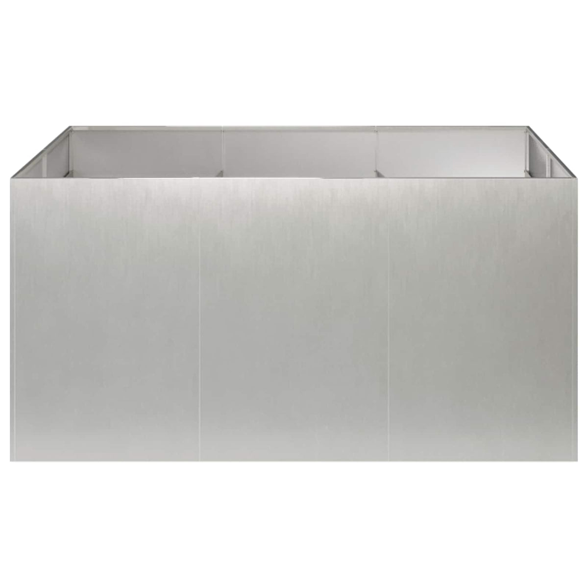 Plantenbak zilver 120 x 80 x 60 cm Roestvrij staal