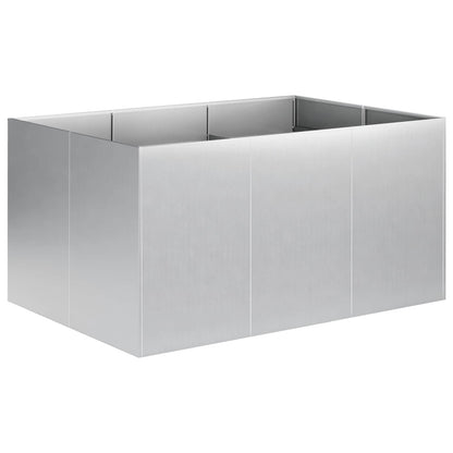 Plantenbak zilver 120 x 80 x 60 cm Gegalvaniseerd staal