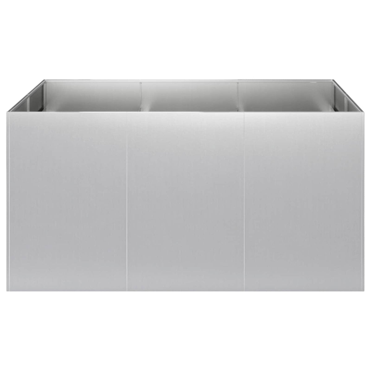 Plantenbak zilver 120 x 80 x 60 cm Gegalvaniseerd staal