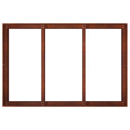 Plantenbak Roestkleurig 120 x 80 x 60 cm weervast staal