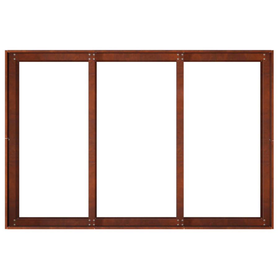 Plantenbak Roestkleurig 120 x 80 x 60 cm weervast staal