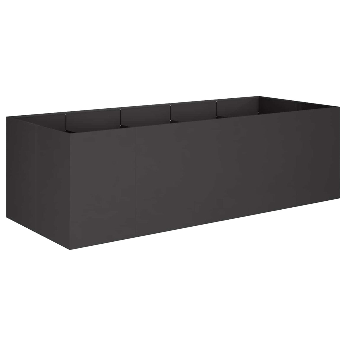 Plantenbak Zwart 200 x 80 x 60 cm Koudgewalst staal