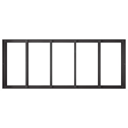 Plantenbak Zwart 200 x 80 x 60 cm Koudgewalst staal