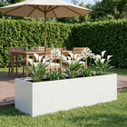 Plantenbak 200x80x60 cm koudgewalst staal wit