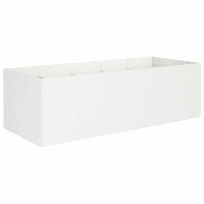 Plantenbak Wit 200 x 80 x 60 cm Koudgewalst staal