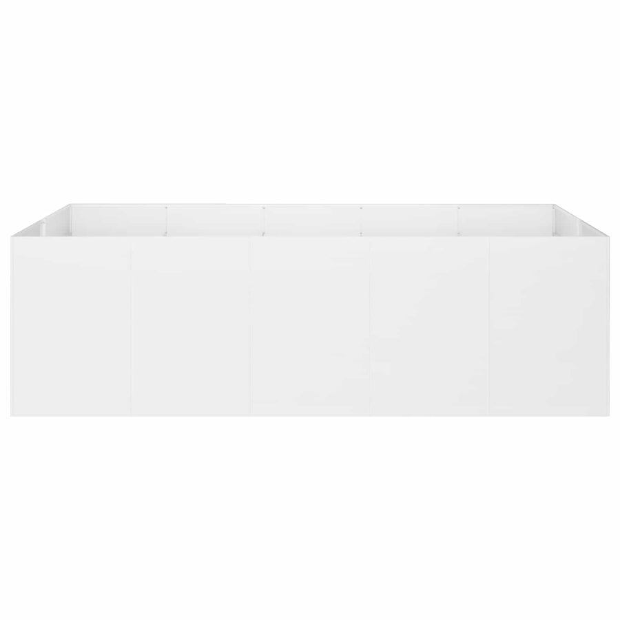 Plantenbak Wit 200 x 80 x 60 cm Koudgewalst staal