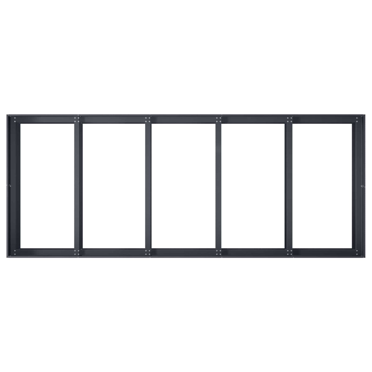 Plantenbak Antraciet 200 x 80 x 60 cm Koudgewalst staal