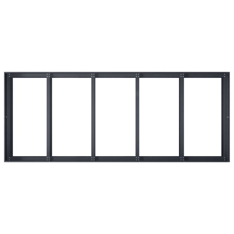 Plantenbak Antraciet 200 x 80 x 60 cm Koudgewalst staal