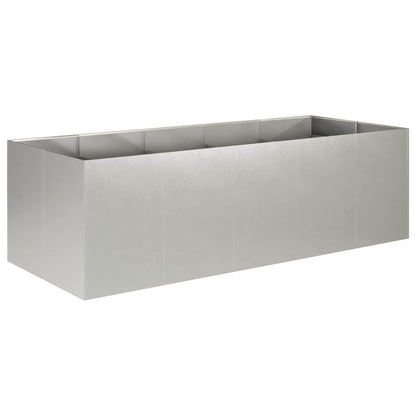 Plantenbak zilver 200 x 80 x 60 cm Roestvrij staal