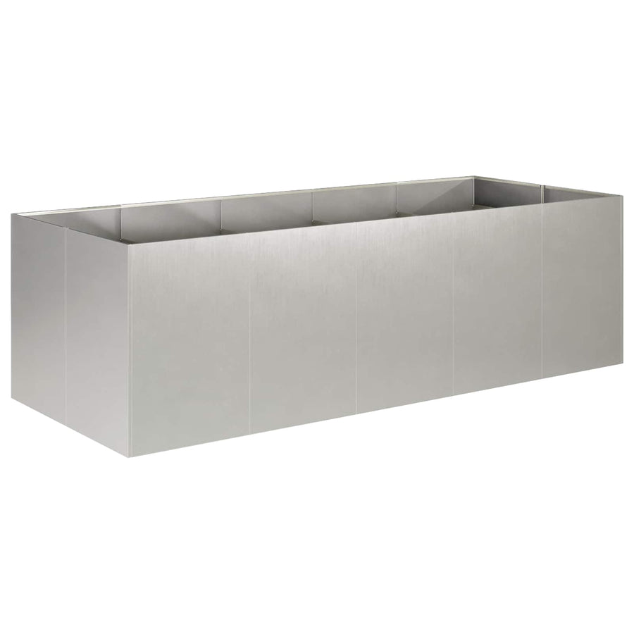 Plantenbak zilver 200 x 80 x 60 cm Roestvrij staal