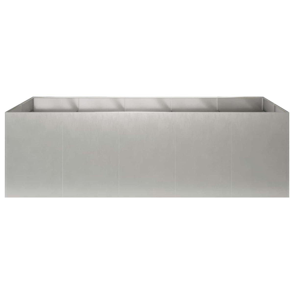 Plantenbak zilver 200 x 80 x 60 cm Roestvrij staal