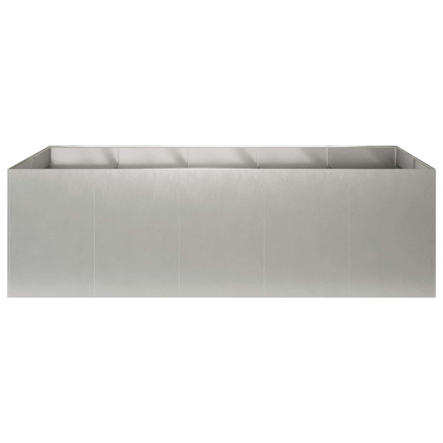 Plantenbak zilver 200 x 80 x 60 cm Roestvrij staal