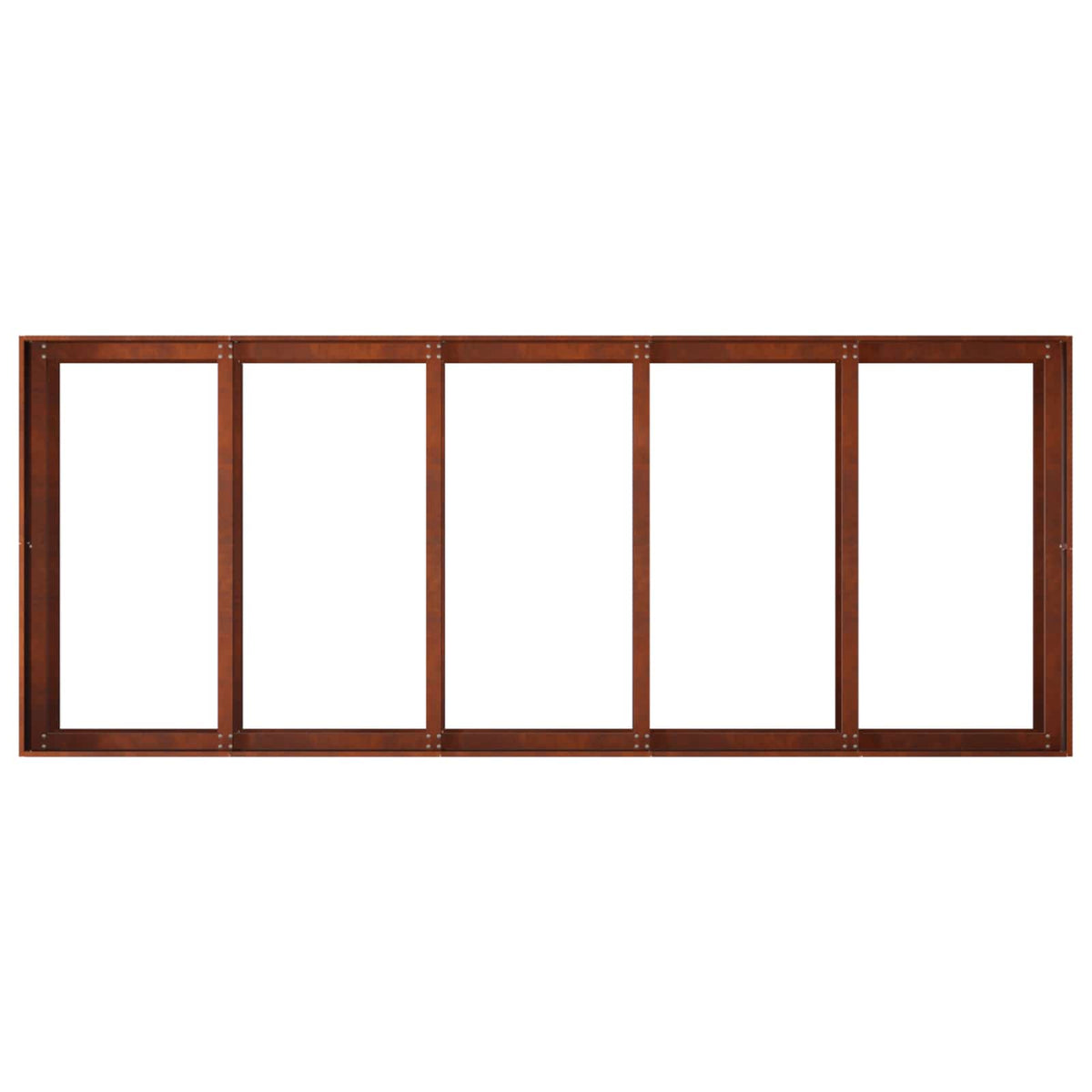 Plantenbak Roestkleurig 200 x 80 x 60 cm weervast staal
