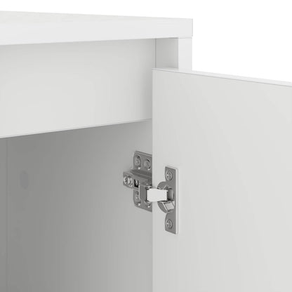Wasmachinekast met opslag Wit 87 x 60 x 89 cm Bewerkt hout
