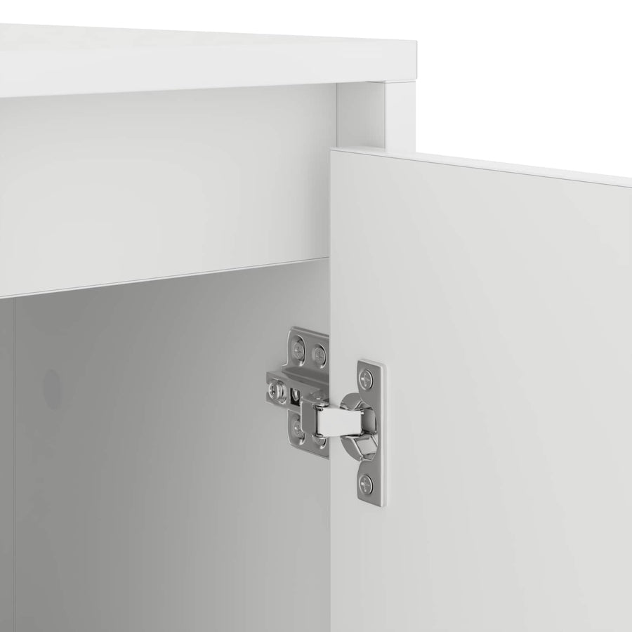 Wasmachinekast met opslag Wit 87 x 60 x 89 cm Bewerkt hout