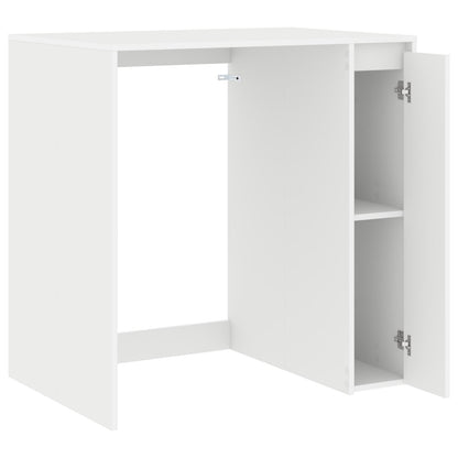 Wasmachinekast met opslag Wit 87 x 60 x 89 cm Bewerkt hout