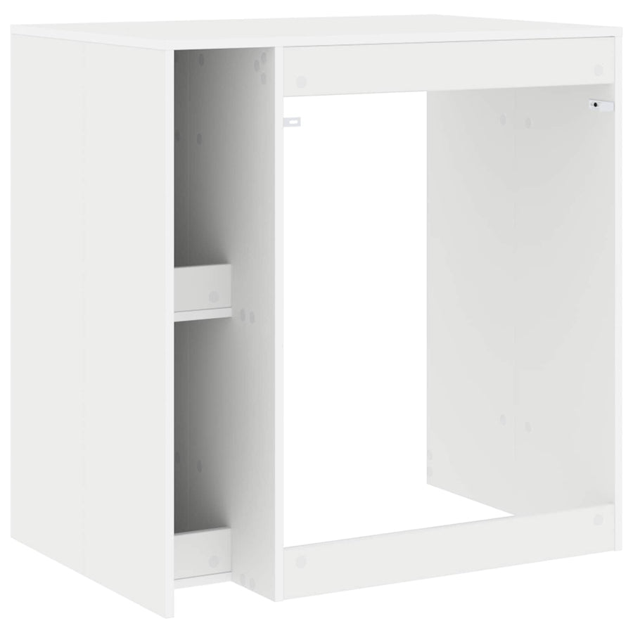 Wasmachinekast met opslag Wit 87 x 60 x 89 cm Bewerkt hout